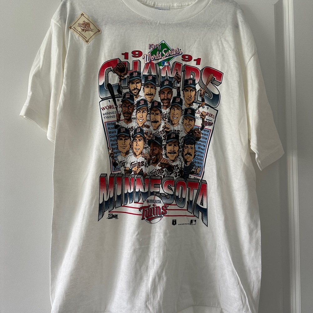 Vintage Minnesota Twins 1991 World Series Champions T-Shirt